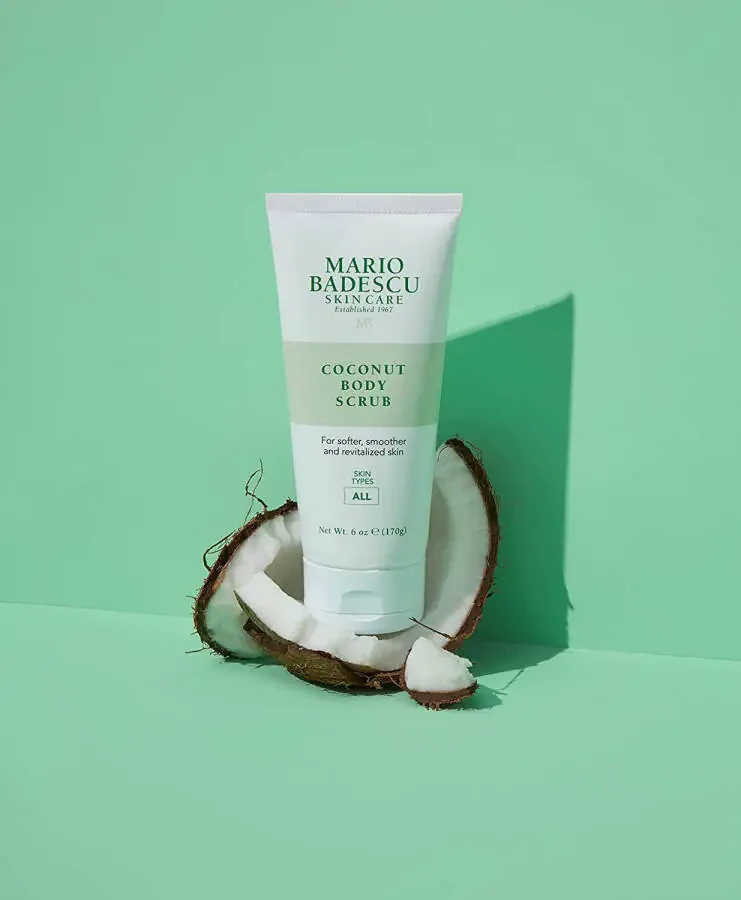 Mario Badescu Skin Care Coconut Body Scrub Shea andModazone Body Butters, 6 oz - 3