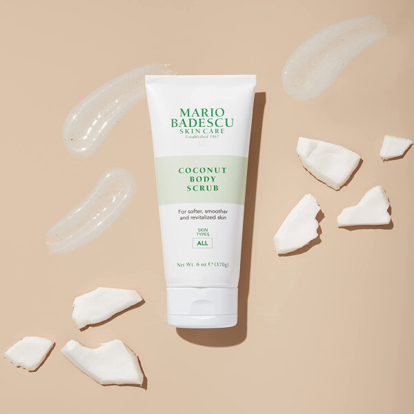 Mario Badescu Skin Care Coconut Body Scrub Shea andModazone Body Butters, 6 oz - 2