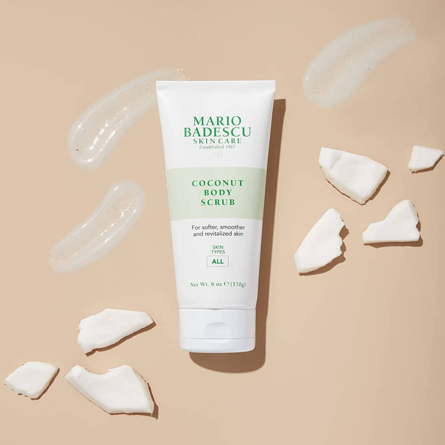 Mario Badescu Skin Care Coconut Body Scrub Shea andModazone Body Butters, 6 oz - 2