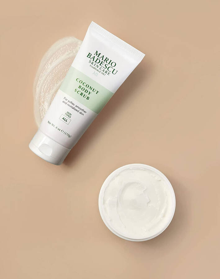 Mario Badescu Skin Care Coconut Body Scrub Shea andModazone Body Butters, 6 oz - 6