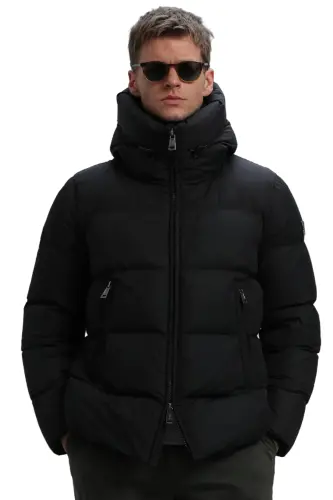 Mark Goose Down Men's Jacket Black-Black - LUFIAN (1)