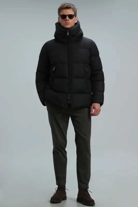 Mark Goose Down Men's Jacket Black-Black - 3