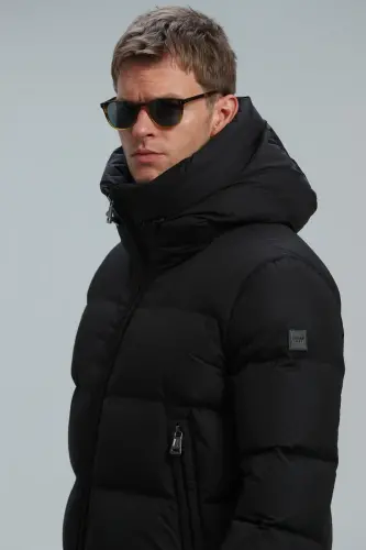 Mark Goose Down Men's Jacket Black-Black - 4