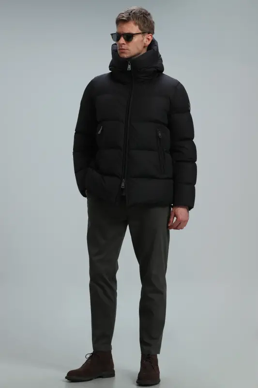 Mark Goose Down Men's Jacket Black-Black - 5