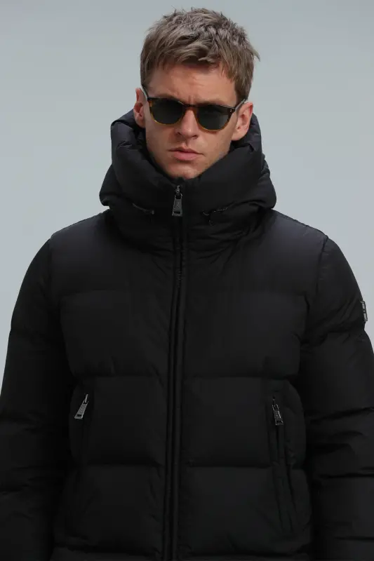 Mark Goose Down Men's Jacket Black-Black - 6