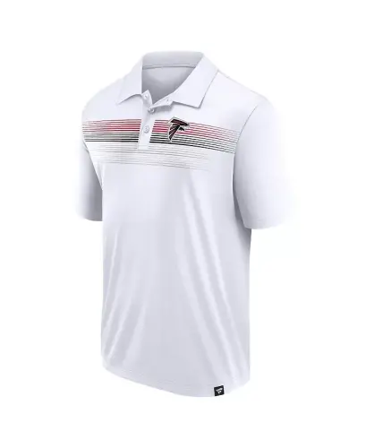 Branded Men's White Atlanta Falcons Victory For Us Interlock Polo - Wht/black - 3