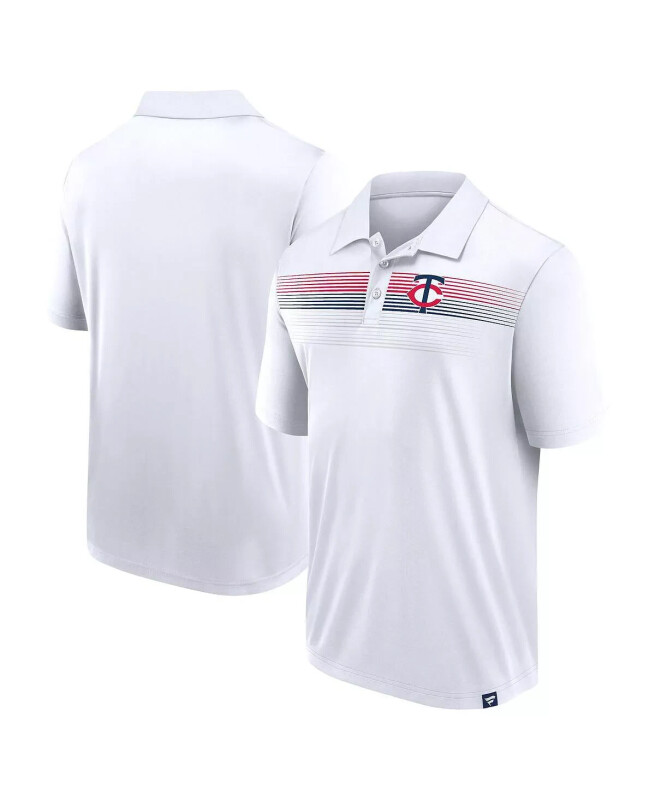 Branded Men's White Minnesota Twins Victory For Us Interlock Polo - 1