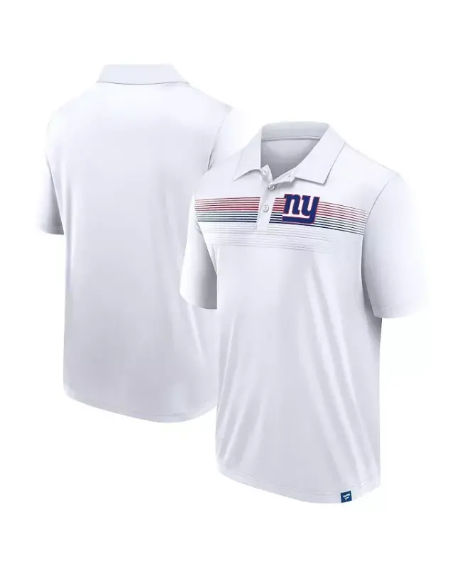Branded Men's White New York Giants Victory For Us Interlock Polo - Wht/D.Royl - 1