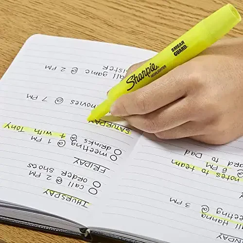 Маркеры-выделители Sharpie Tank Style, набор флуоресцентных маркеров с долотообразным наконечником, принадлежности для офиса и учителя, ассорти, 12 шт. - 4