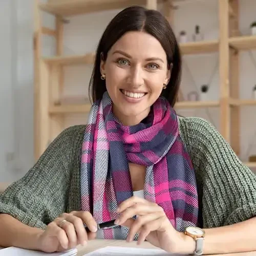 Market & Layne CasModazoneere Feel Winter Scarf - Sovuq ob-havo uchun iliq uzun katta hajmli ayollar sharfi - 4