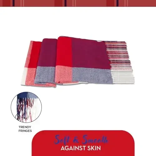 Market & Layne CasModazoneere Feel Winter Scarf - Sovuq ob-havo uchun iliq uzun katta hajmli ayollar sharfi - 5