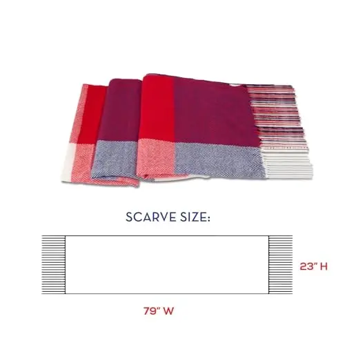 Market & Layne CasModazoneere Feel Winter Scarf - Sovuq ob-havo uchun iliq uzun katta hajmli ayollar sharfi - 6