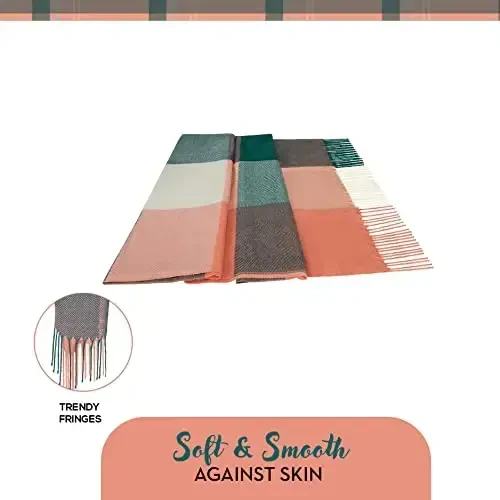 Market & Layne CasModazoneere Feel Winter Scarf - Sovuq ob-havo uchun iliq uzun katta o'lchamli ayollar sharfi - 4