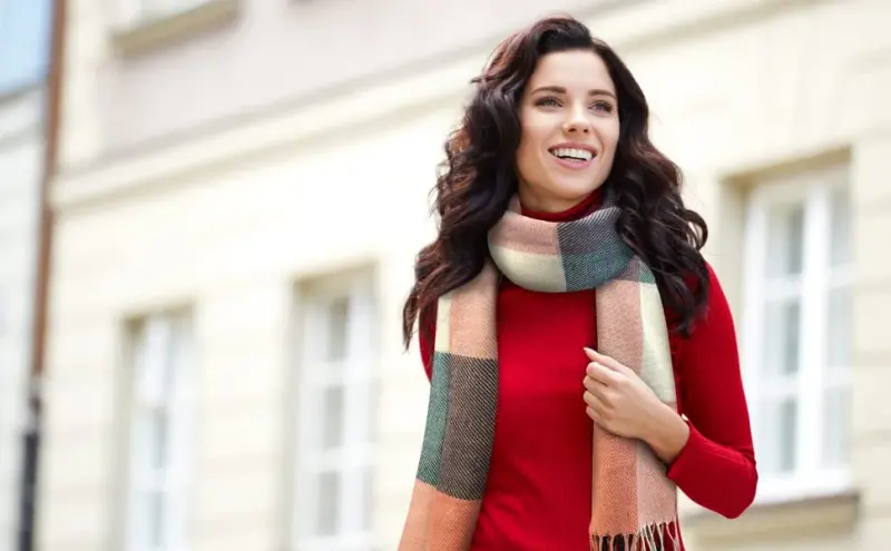 Market & Layne CasModazoneere Feel Winter Scarf - Sovuq ob-havo uchun iliq uzun katta o'lchamli ayollar sharfi - 7
