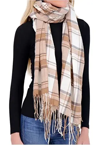 Market & Layne CasModazoneere Feel Winter Scarf - Warm Long Oversized Ladies Scarf for Cold Weather 