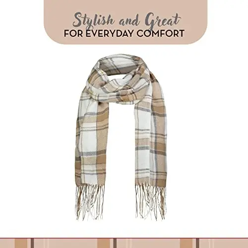Market & Layne CasModazoneere Feel Winter Scarf - Warm Long Oversized Ladies Scarf for Cold Weather - 3