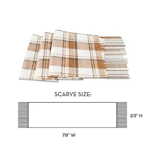 Market & Layne CasModazoneere Feel Winter Scarf - Warm Long Oversized Ladies Scarf for Cold Weather - 6