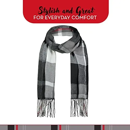 Market & Layne CasModazoneere Feel Winter Scarf - Warm Long Oversized Ladies Scarf for Cold Weather - 3