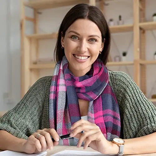 Market & Layne CasModazoneere Feel Winter Scarf - Warm Long Oversized Ladies Scarf for Cold Weather - 4