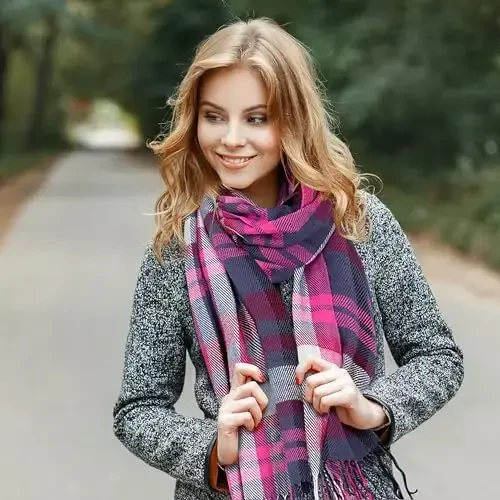 Market & Layne CasModazoneere Feel Winter Scarf - Warm Long Oversized Ladies Scarf for Cold Weather - 3
