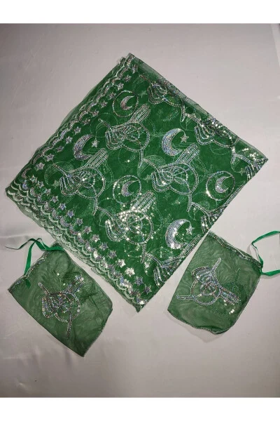 Burgundy Lace Bride and Tuğra Groom Henna Cover Hand - 59