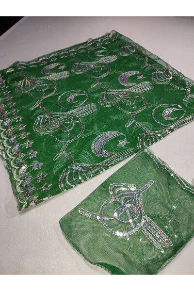 Burgundy Lace Bride and Tuğra Groom Henna Cover Hand - 29