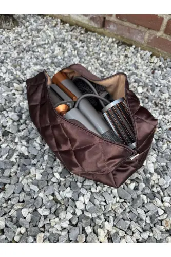 Marron Saç Şekillendirici Çantası / Dyson Airwrap Uyumlu - GEONA (1)