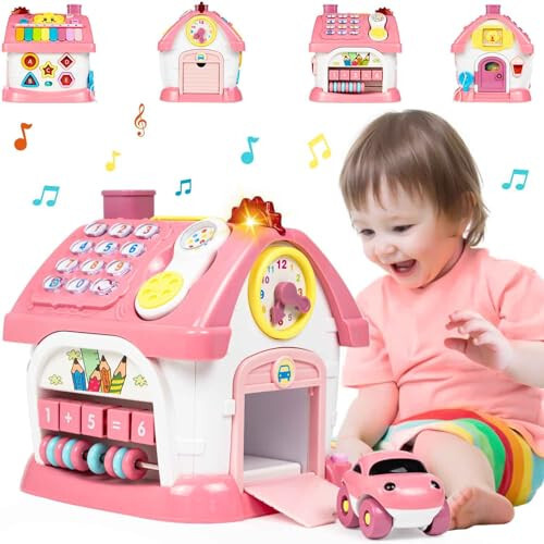 Marstone Toys for 1+ Year Old Girl Gifts, First birthday Gifts for Girls, 8-in-1 Montessori Toddler Toys House with Learning and Playing, Christmas and Birthday Gifts for kids Aged 1-2 - 7