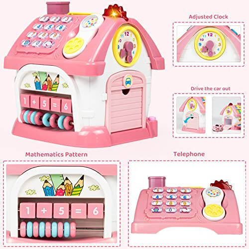 Marstone Toys for 1+ Year Old Girl Gifts, First birthday Gifts for Girls, 8-in-1 Montessori Toddler Toys House with Learning and Playing, Christmas and Birthday Gifts for kids Aged 1-2 - 9