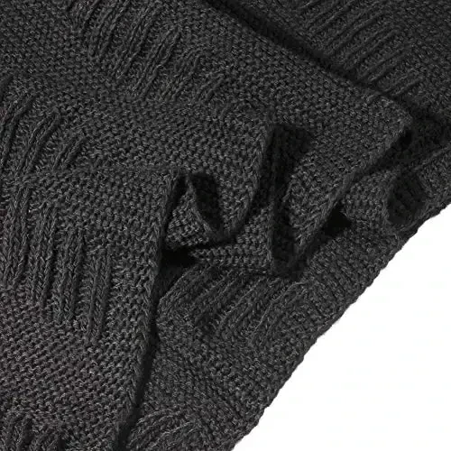 Marte&Joven Thick Warm Women Infinity Scarf White Fashion Knit Winter Circle Loop Scarves - 4