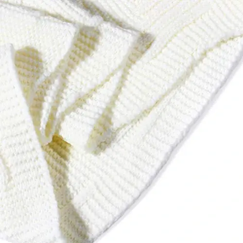 Marte&Joven Thick Warm Women Infinity Scarf White Fashion Knit Winter Circle Loop Scarves - 4