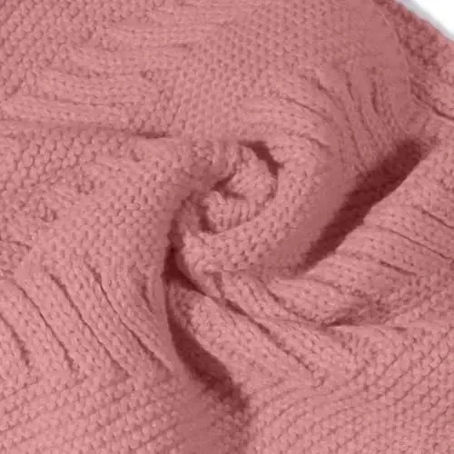 Marte&Joven Qalin Issiq Ayollar Cheksiz Sharf Oq Moda Trikotaj Qishki Doira Halqa Sharflar - 4