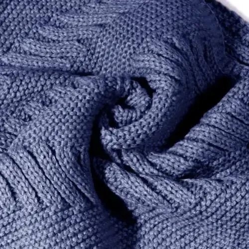 Marte&Joven Thick Warm Women Infinity Scarf White Fashion Knit Winter Circle Loop Scarves - 4