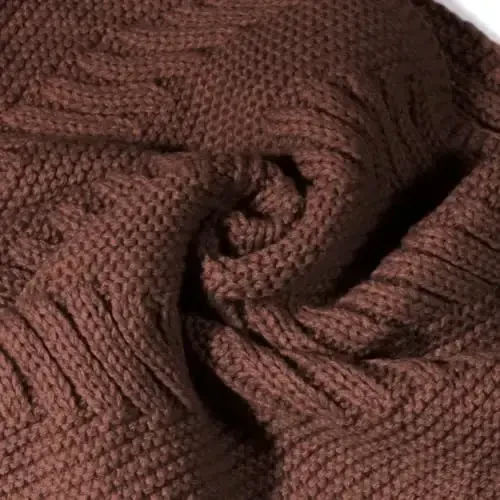 Marte&Joven Thick Warm Women Infinity Scarf White Fashion Knit Winter Circle Loop Scarves - 4