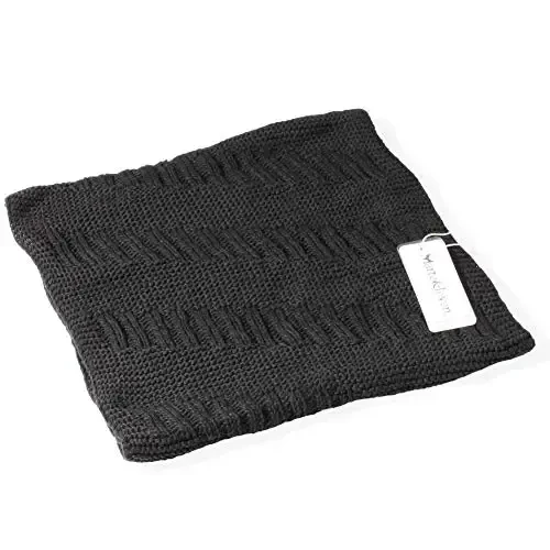 Marte&Joven Thick Warm Women Infinity Scarf White Fashion Knit Winter Circle Loop Scarves - 5