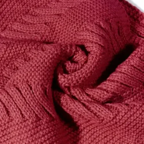 Marte&Joven Thick Warm Women Infinity Scarf White Fashion Knit Winter Circle Loop Scarves - 4