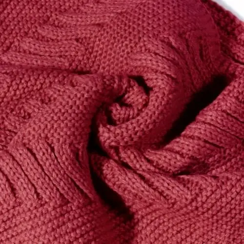 Marte&Joven Thick Warm Women Infinity Scarf White Fashion Knit Winter Circle Loop Scarves - 4