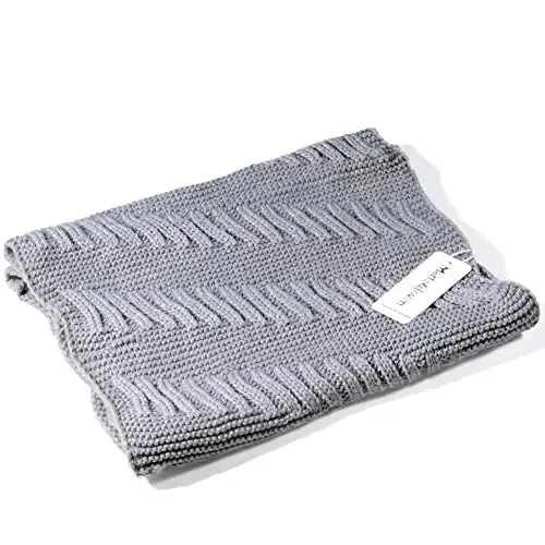 Marte&Joven Толстый теплый женский шарф-снуд белого цвета. Модная зимняя круговая петля шарфов. - 6