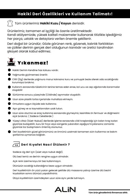 Martell Haqiqi Teri Erkaklar Vaks Qahva Blazer Teri Ko'ylagi - ALİN