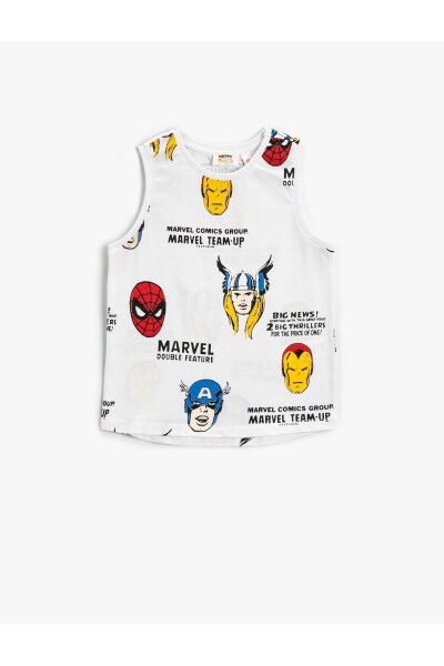 Marvel licensed sleeveless bike neck cotton t-shirt - 4