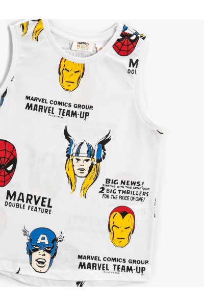 Marvel licensed sleeveless bike neck cotton t-shirt - 6