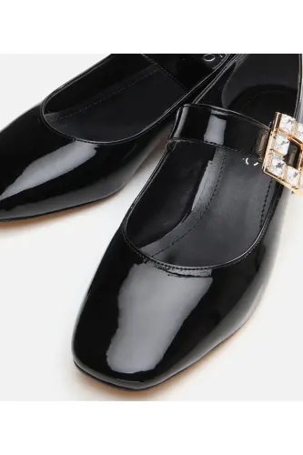 Mary Jane Black Women Chunky Heel - 4