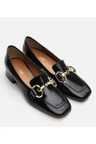 Mary Jane Genuine Leather Black Women's Chunky Heel - HOTIÇ (1)