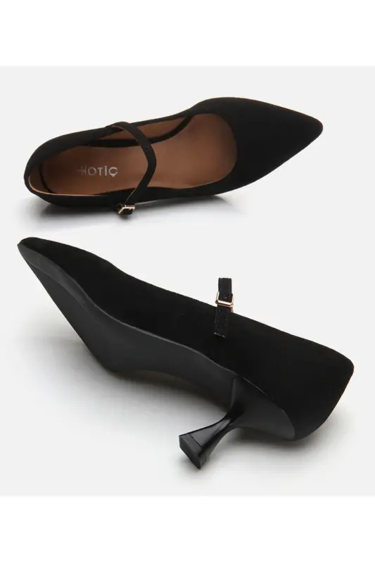 Mary Jane Genuine Leather Black Women's Stiletto - 6