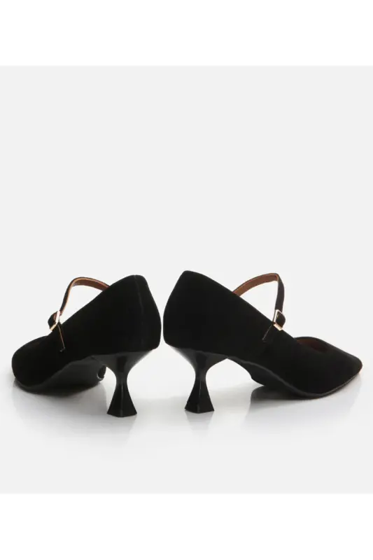 Mary Jane Genuine Leather Black Women's Stiletto - 5