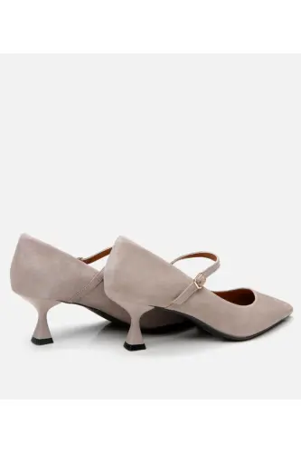 Mary Jane Genuine Leather Mink Women's Stiletto - 5