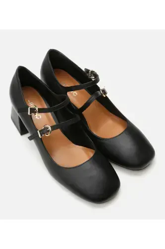 Mary Jane Haqiqiy Charm Qora Ayollar Qalin Tovon - HOTIÇ (1)