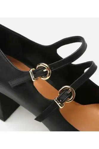 Mary Jane Haqiqiy Charm Qora Ayollar Qalin Tovon - 5