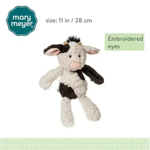 Mary Meyer Putty Nursery Bunny Soft Toy, Cow, 1 Count (Pack of 1) - 6