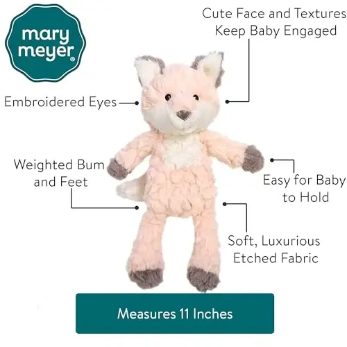 Mary Meyer Putty Nursery Soft Toy, Fox, 11 Inch (Pack of 1) - 2